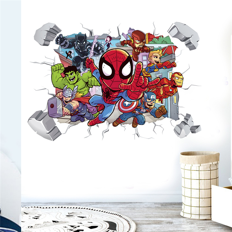 Marvel Superhero Avengers Wall - Baby Nursery Wall Mural 리뷰 및 가격