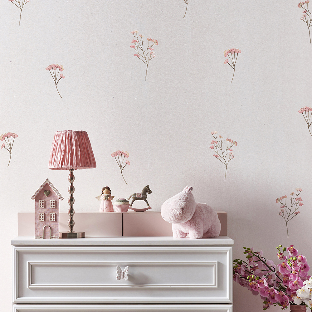 Pink  Watercolor Flower Wall S - Baby Nursery Needs 리뷰 및 가격