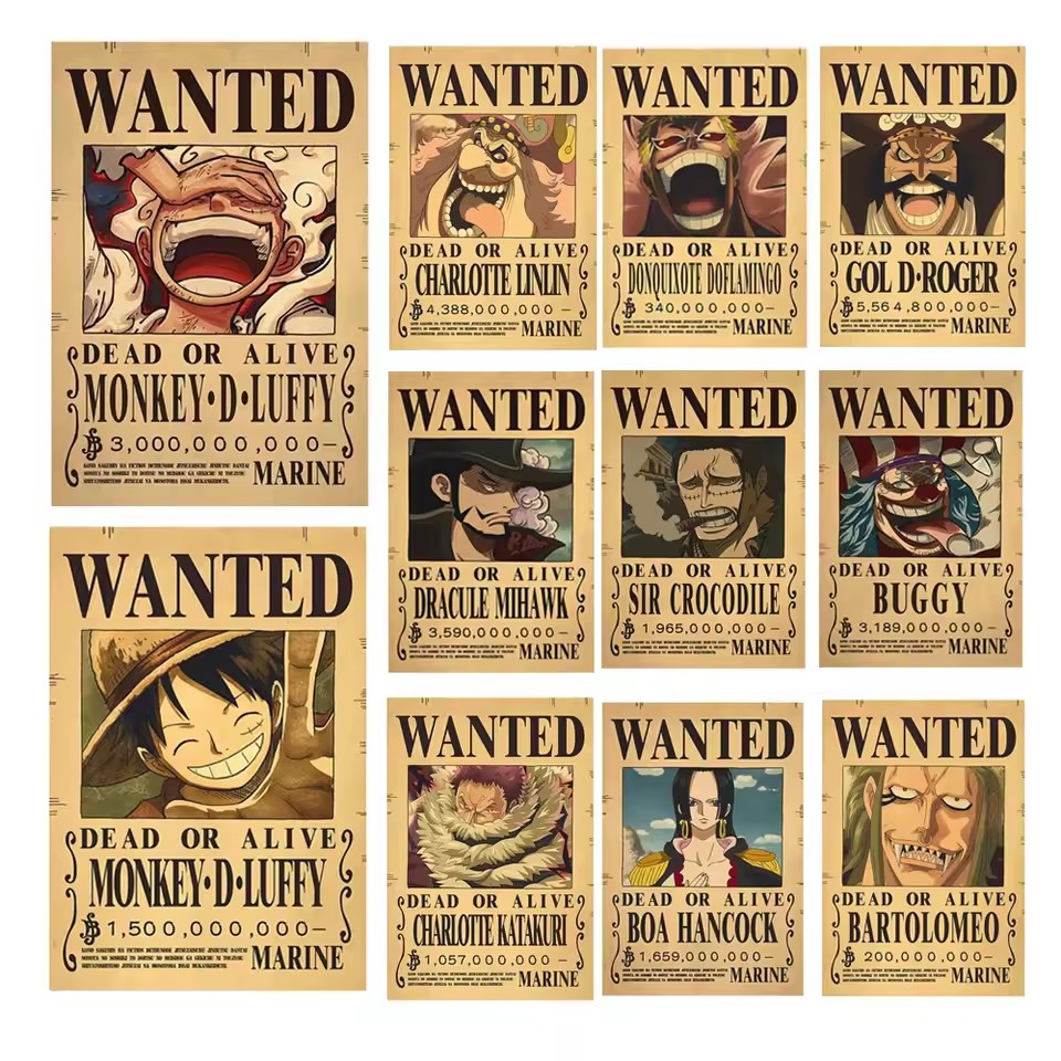 Anime One Piece Bounty Wanted  - Baby Nursery Wall Mural 리뷰 및 가격
