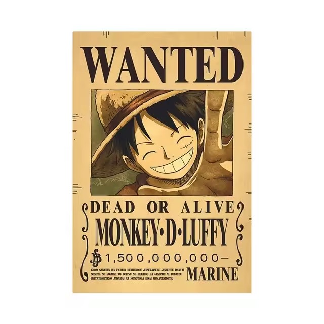 Anime One Piece Bounty Wanted  - Baby Nursery Wall Mural 리뷰 및 가격