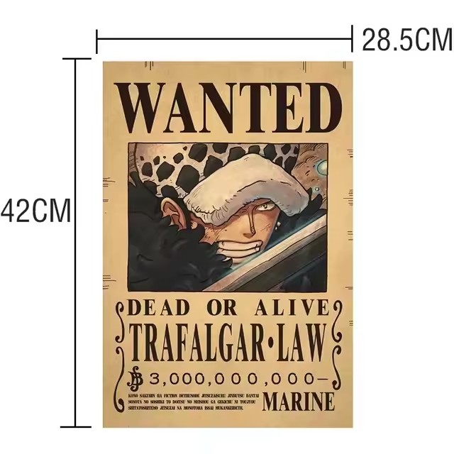 Anime One Piece Bounty Wanted  - Baby Nursery Wall Mural 리뷰 및 가격