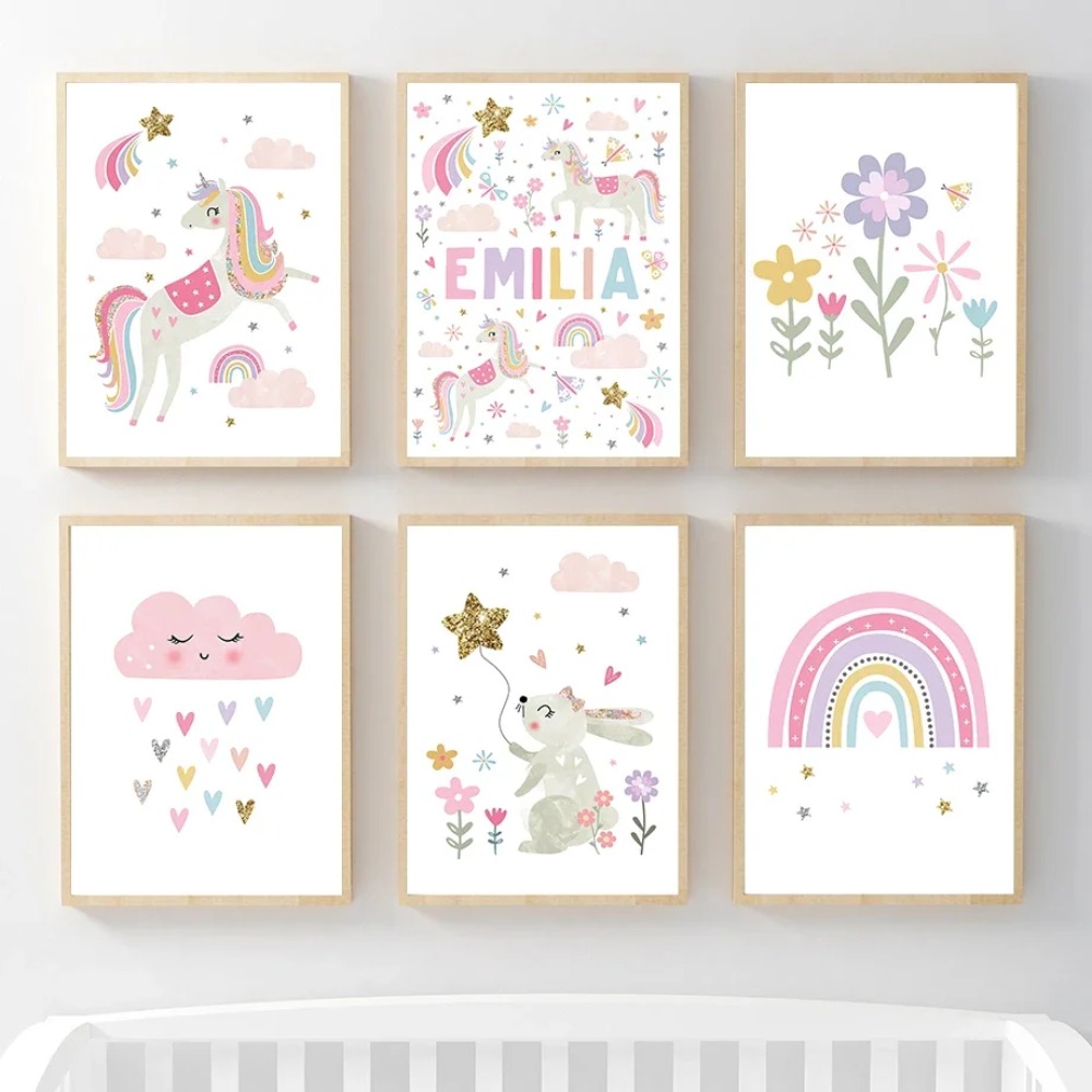 Pink Unicorn Rabbit Rainbow Cl - Baby Nursery Kids 리뷰 및 가격