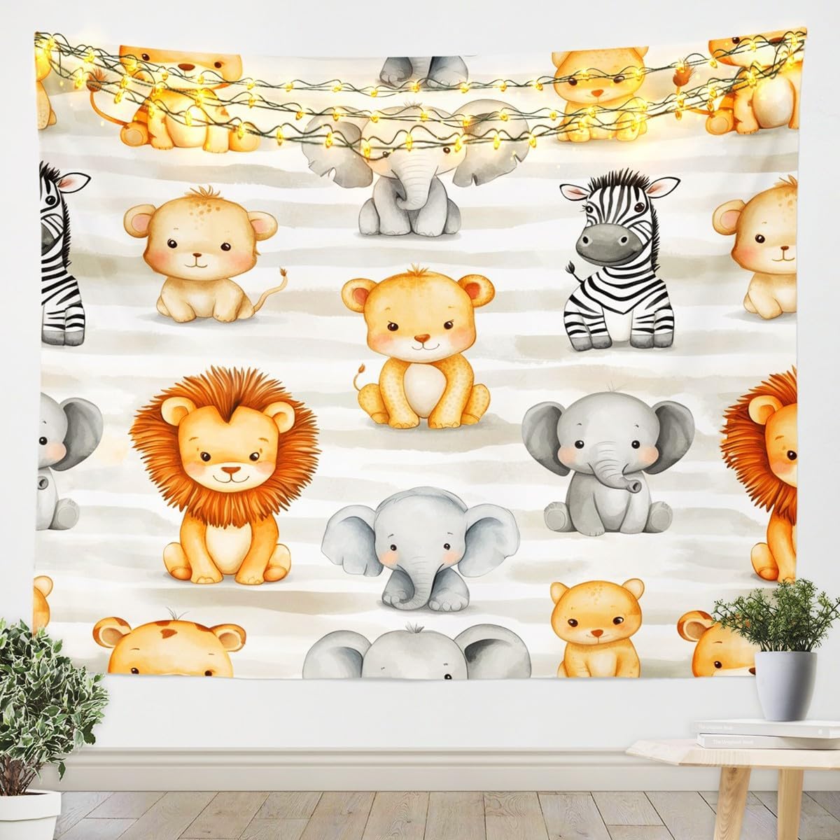 Cute Safari Jungle Animals Tap - Baby Zoo Nursery 리뷰 및 가격