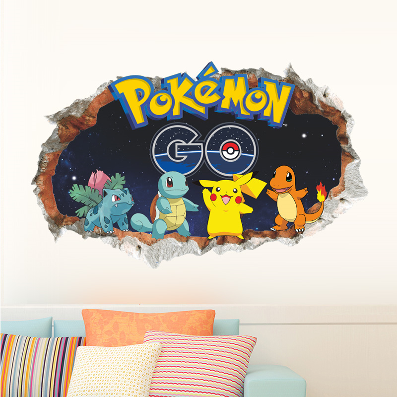 Cartoon Pokémon Pikachu Wall S - Baby Nursery Wall Mural 리뷰 및 가격