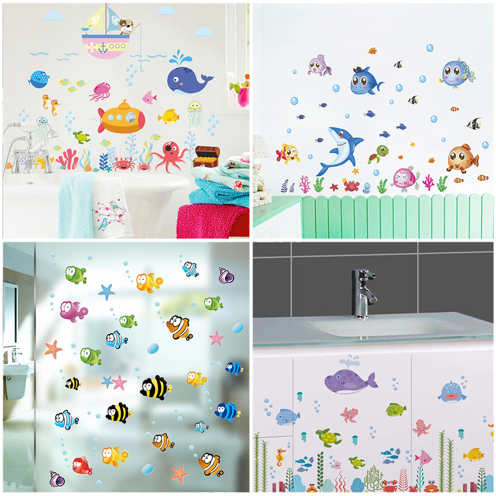 Cute Fishes Whale Shark Sealif - Baby Nursery Wall Mural 리뷰 및 가격