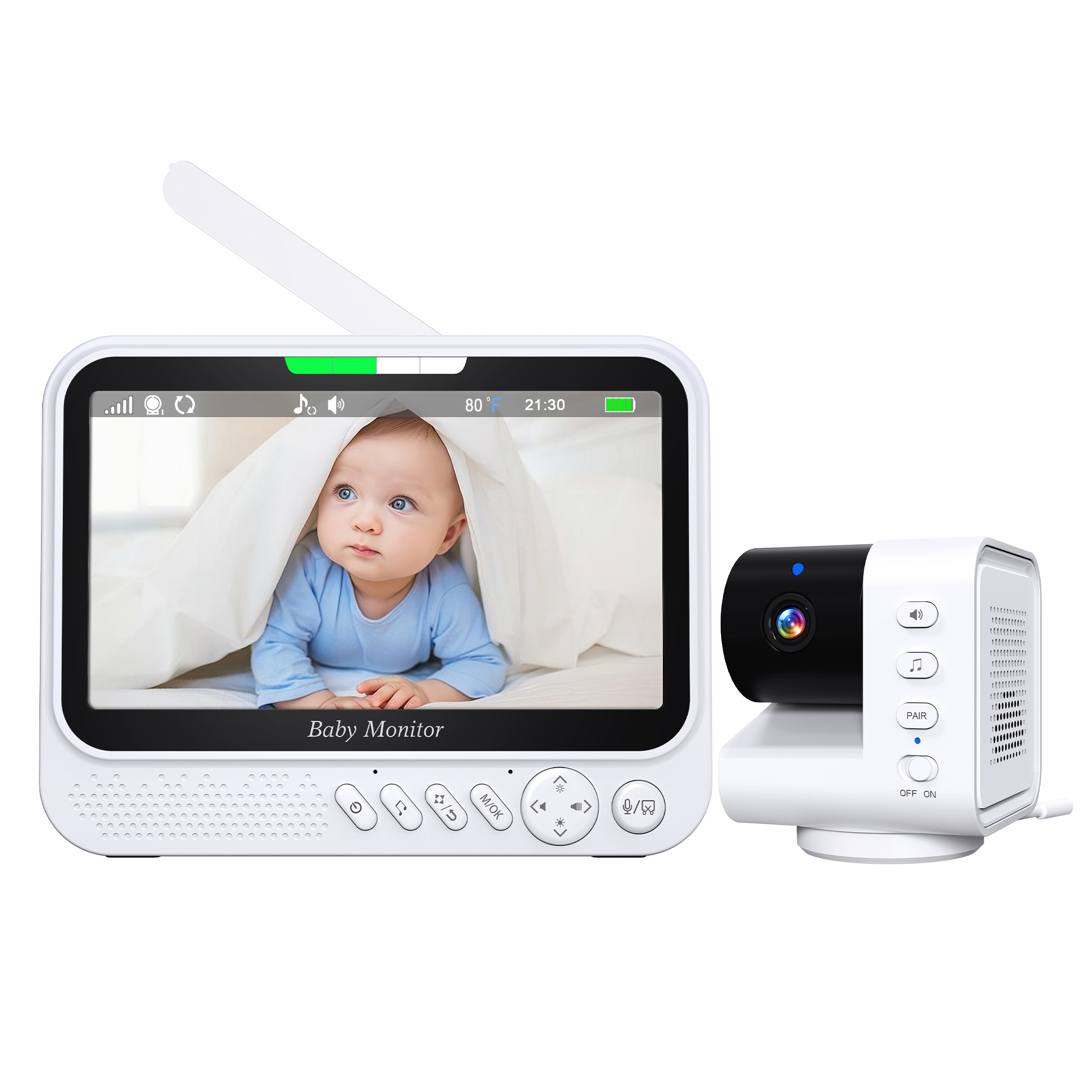 7inch IPS Screen 1v2 Wireless  - Wearable Baby Monitor 리뷰 및 가격