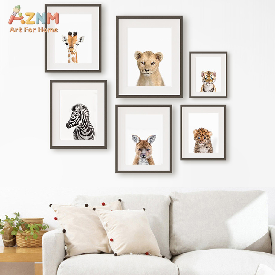 Baby Animal Nursery Wall Art P - Baby Zoo Nursery 리뷰 및 가격