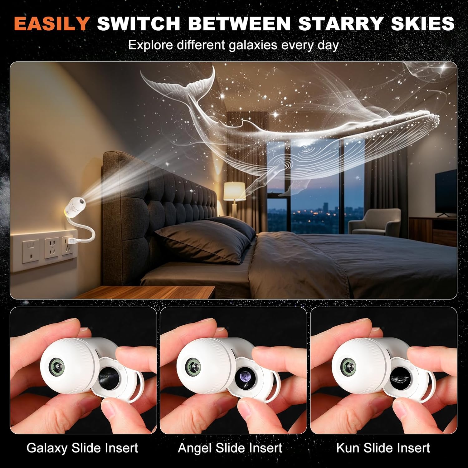 2-in-1 Galaxy Projector Night  - Night Light Projector Stars 리뷰 및 가격