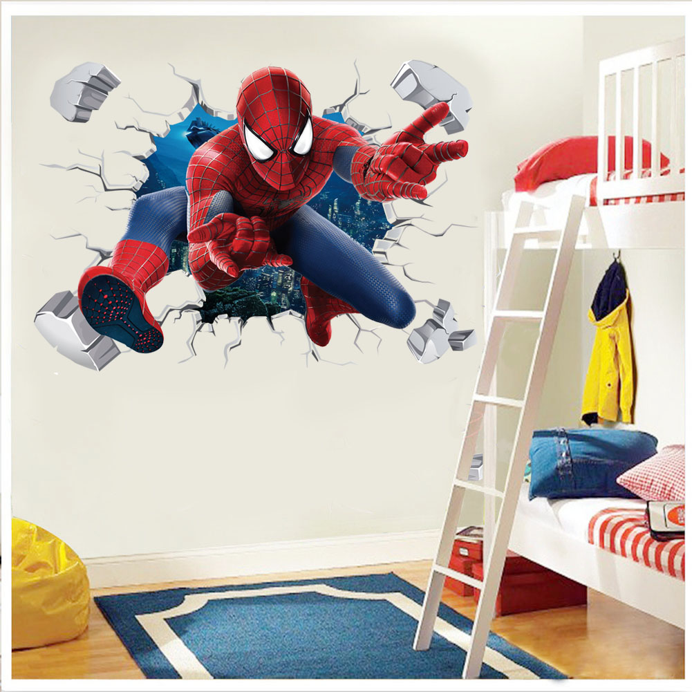 Spiderman Super Captain Americ - Baby Nursery Wall Decals 리뷰 및 가격