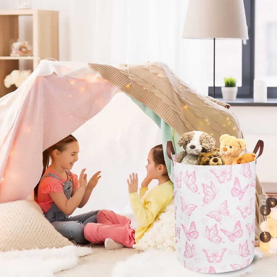 Pink Laundry Basket,Waterproof - Baby Nursery Laundry Hamper 리뷰 및 가격