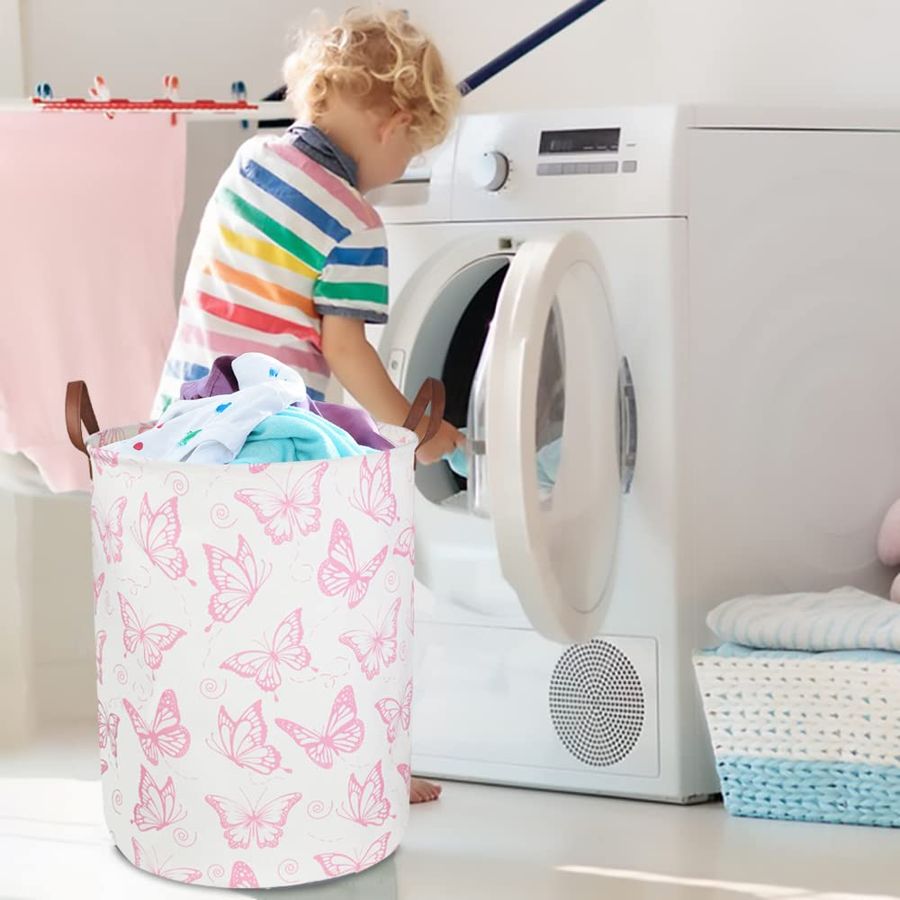 Pink Laundry Basket,Waterproof - Baby Nursery Laundry Hamper 리뷰 및 가격