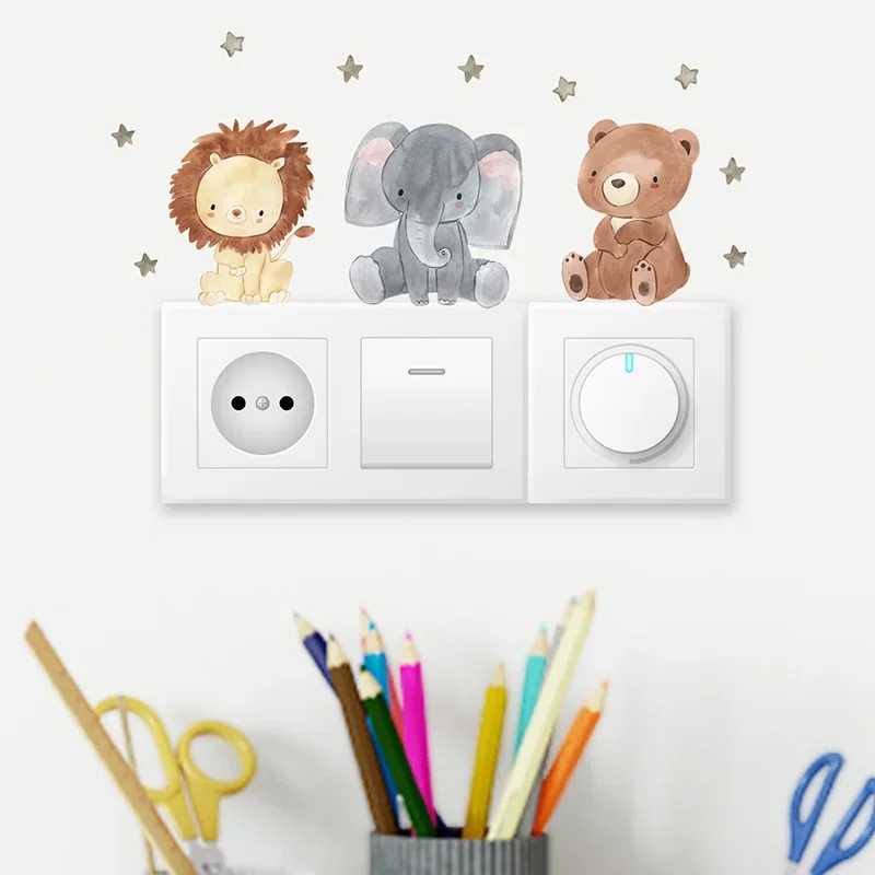 1/2/4/6set Cartoon Animals Wal - Baby Nursery Wall Decals 리뷰 및 가격