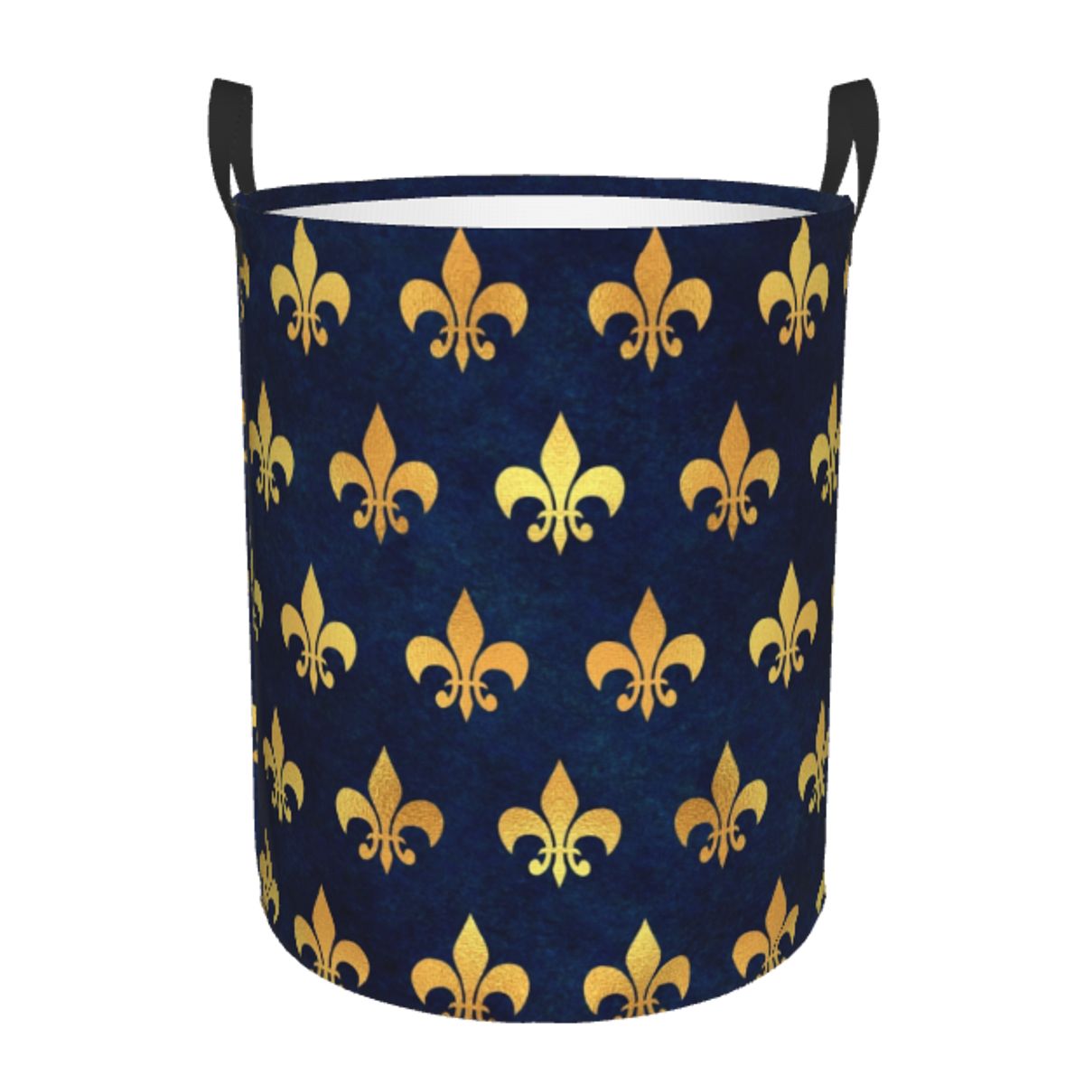 Royal Gold Blue Grunge Fleur D - Baby Nursery Laundry Hamper 리뷰 및 가격