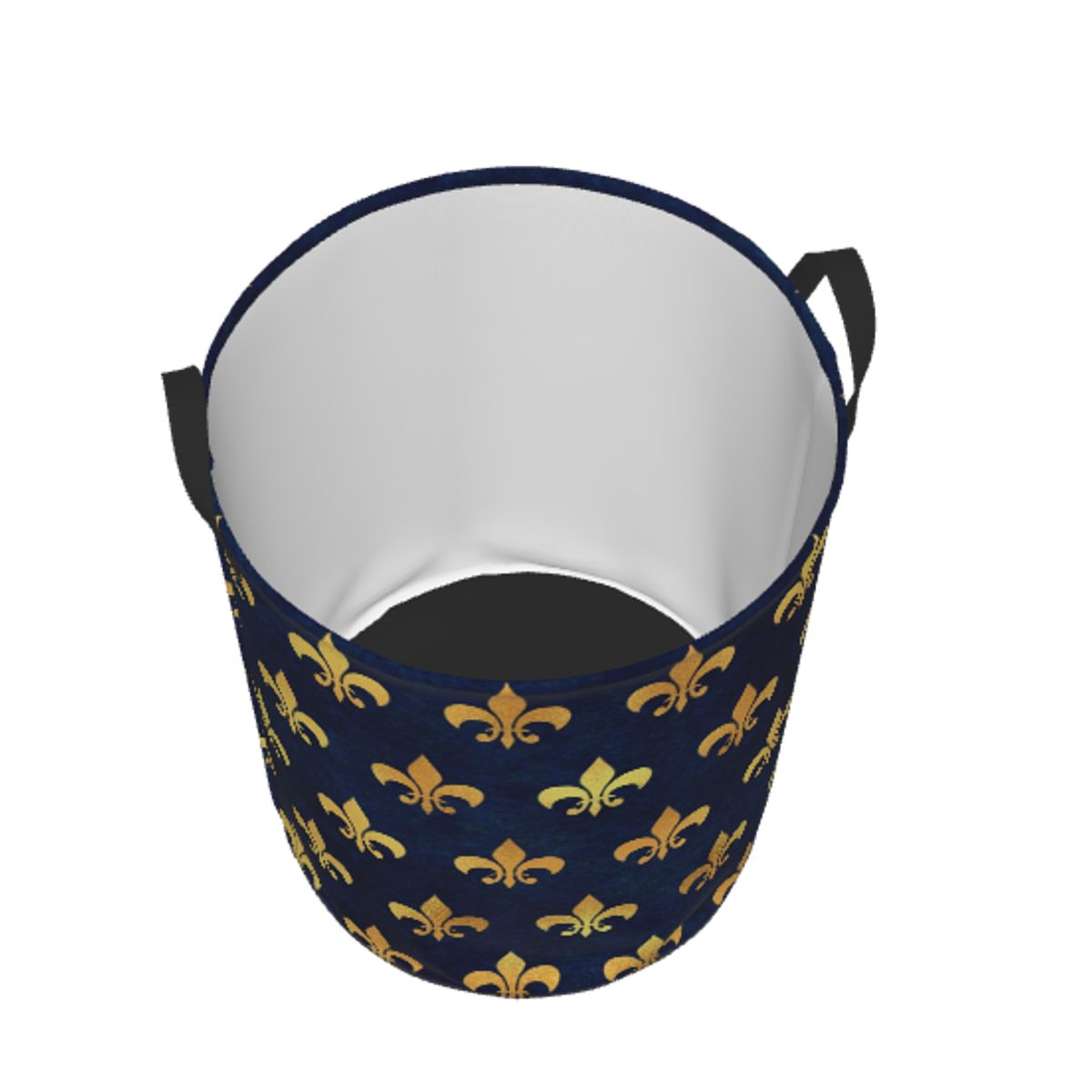 Royal Gold Blue Grunge Fleur D - Baby Nursery Laundry Hamper 리뷰 및 가격