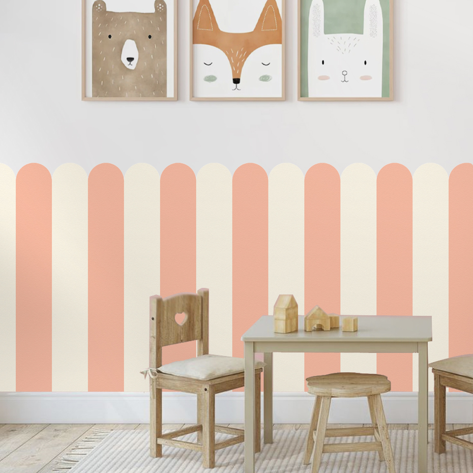Multicolor Vertical Striped Ar - Baby Nursery Wall Decals 리뷰 및 가격
