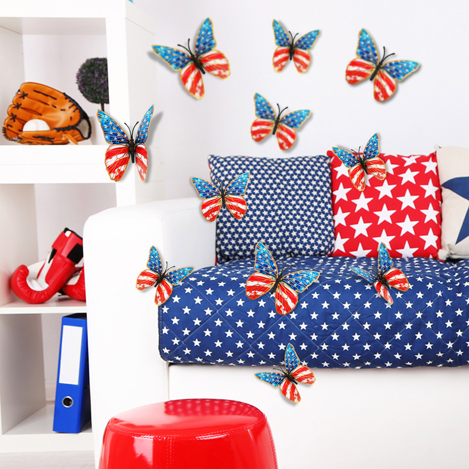 3d Butterfly Wall Stickers Ame - Baby Nursery Wall Decals 리뷰 및 가격