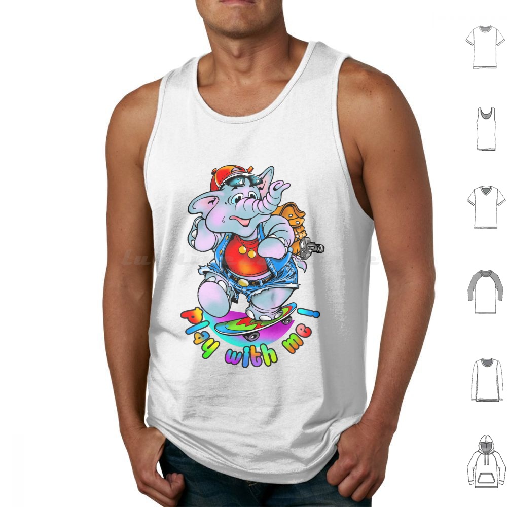 Play With Me ! Tank Tops Print - Baby Zoo Nursery 리뷰 및 가격