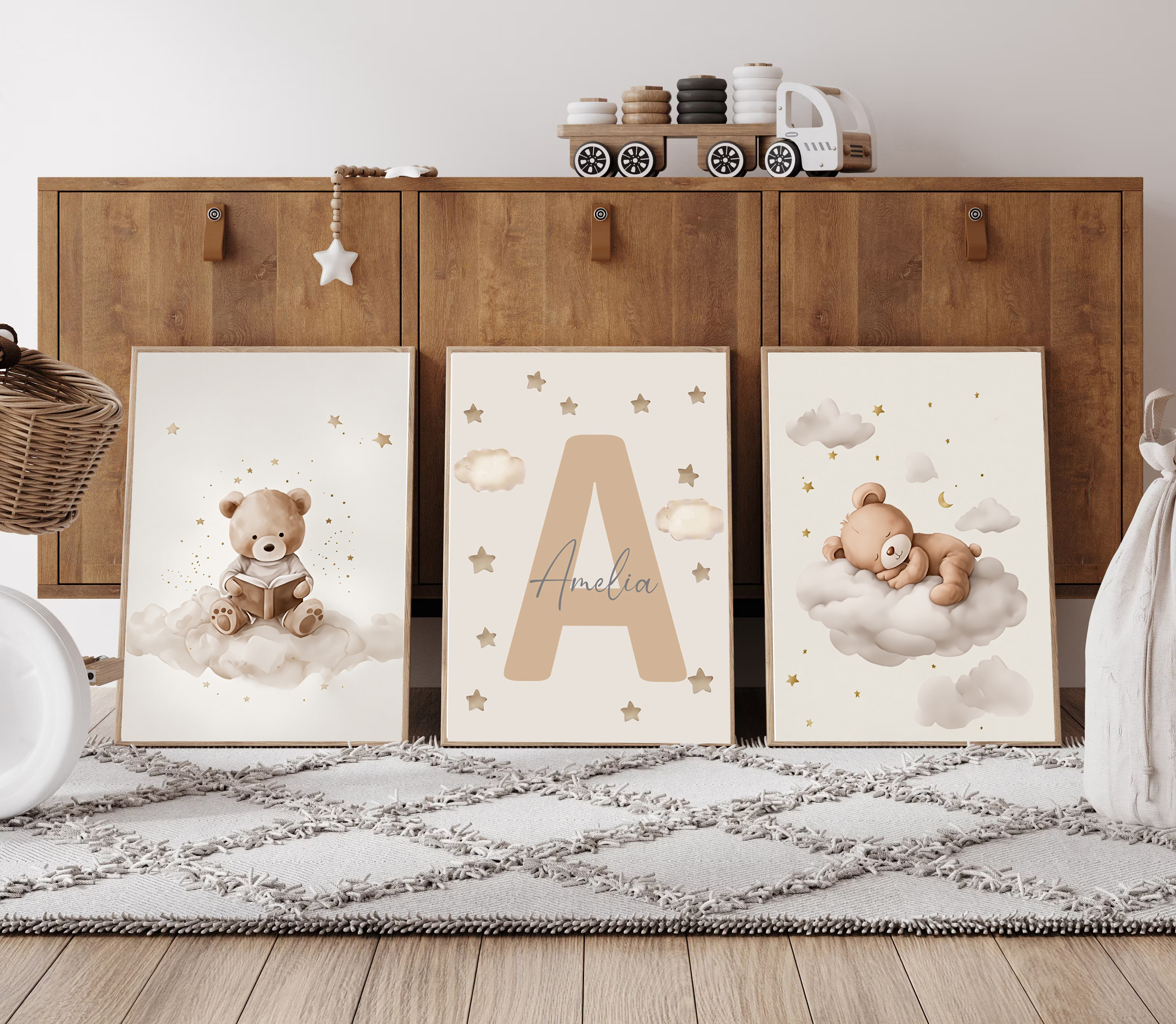 3pcs/set Bohemian Teddy Bear A - Baby Nursery Needs 리뷰 및 가격