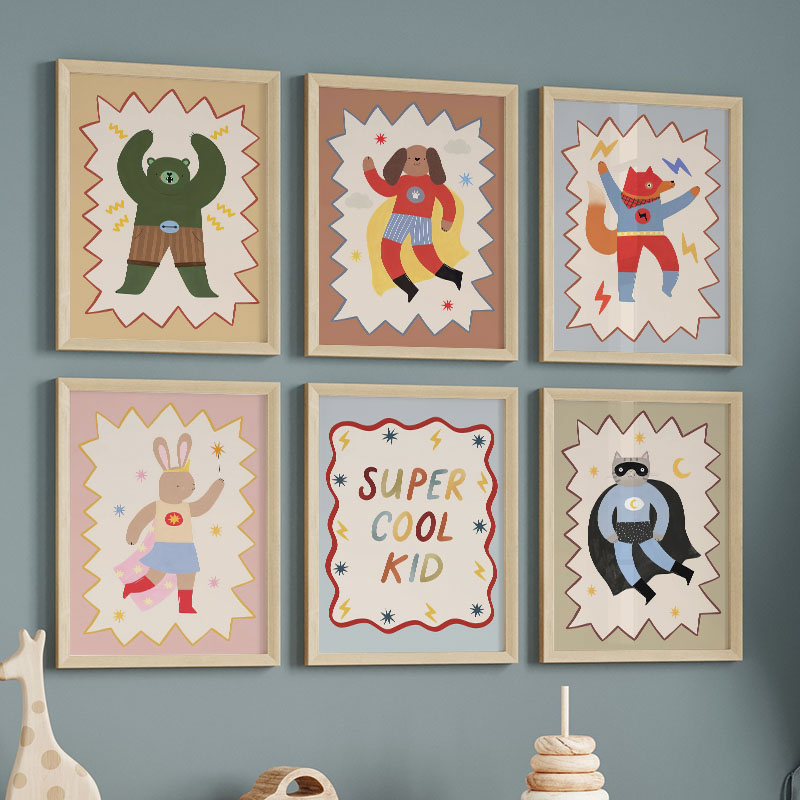 Funny Cartoon Super Cool Kid N - Baby Nursery Needs 리뷰 및 가격